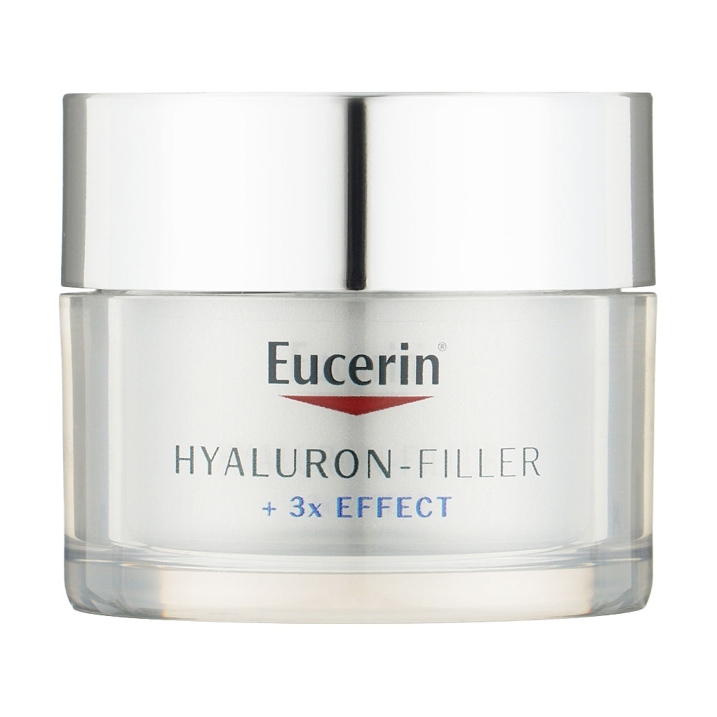 Денний крем для обличчя Eucerin Hyaluron Filler проти зморщок, для сухої та чутливої шкіри, 50 мл